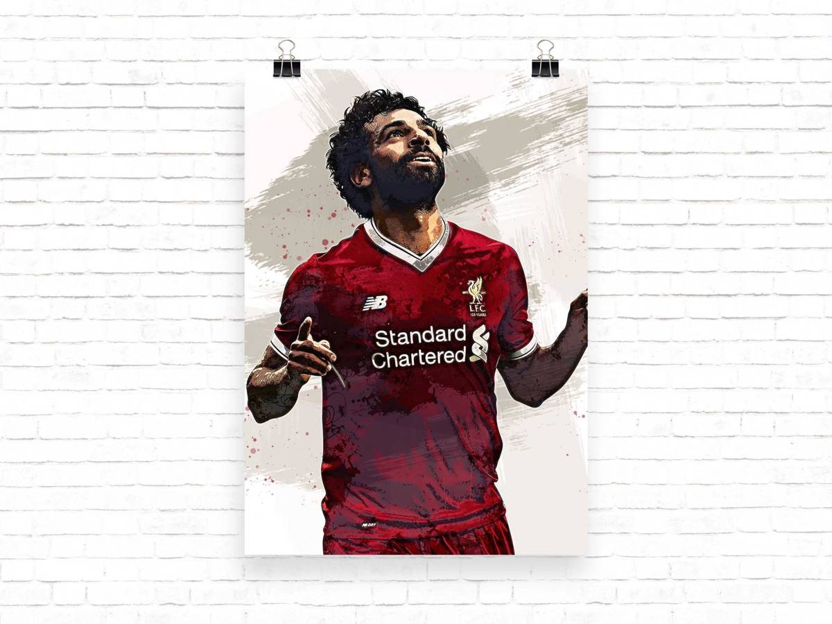 Mohamed Salah Salah Print Liverpool Wall Art - Poster | Canvas Wall Art Print
