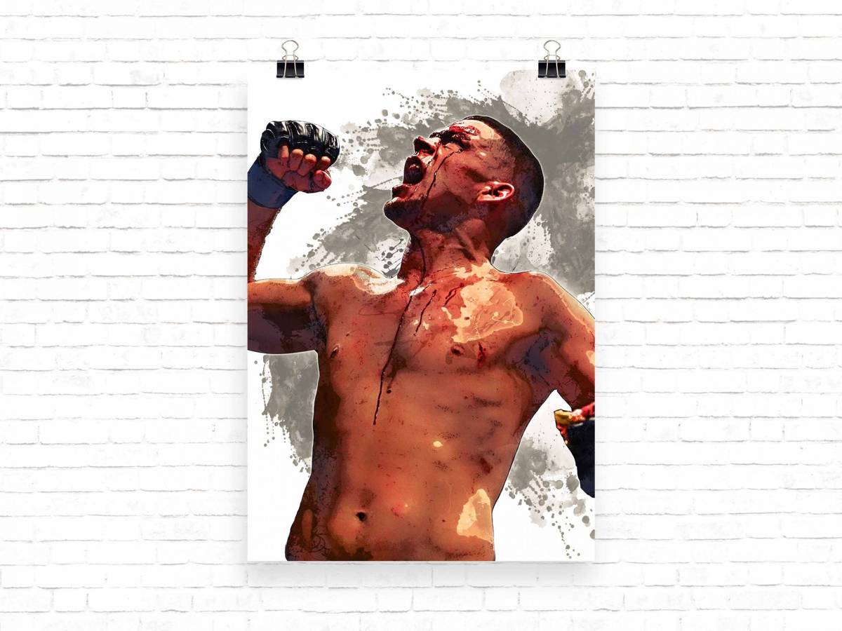 Nate Diaz Print Nate Diaz - Poster | Canvas Wall Art Print
