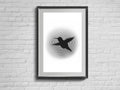 Hummingbird Modern Print. Bird Wall Art. Home. Colibri Abstraction. - Poster | Canvas Wall Art Print