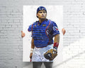 Ivan 'Pudge' Rodriguez Texas Rangers Sports Art Print, Baseball, Sports Decor – Poster | Canvas Wall Art Print