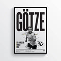 Mario G?? Borussia Dortmund Mario Gotze, Wall Art Print Football Soccer - Poster | Canvas Wall Art Print