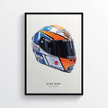 Alex Rins 2018 Helmet Moto Gp Motorcycle Motorbike - Poster | Canvas Wall Art Print
