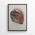 Alex Rins 2018 Paper Vintage Style Helmet Moto Gp Motorcycle Motorbike - Poster | Canvas Wall Art Print