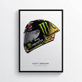Scott Redding 2019 Champion British Superbikes Bsb Helmet Motorcycle Motorbike - Poster | Canvas Wall Art Print