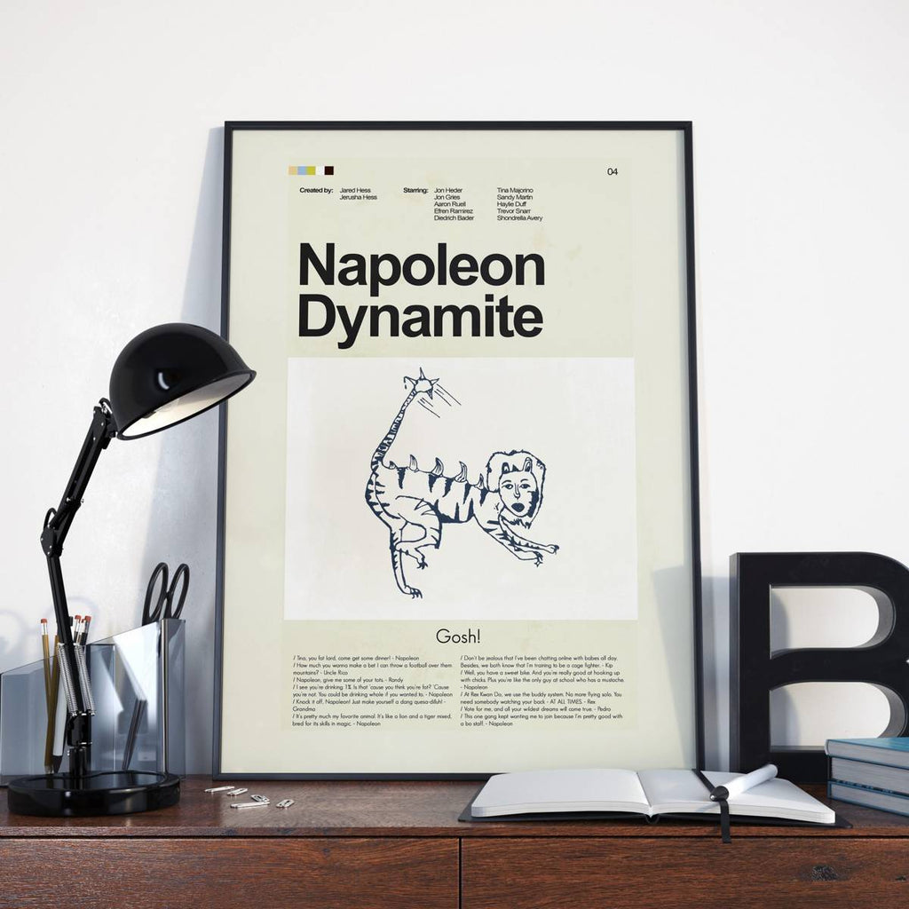 Napoleon Dynamite Mid-Century Modern Inspired Print - Poster | Canvas Wall Art Print
