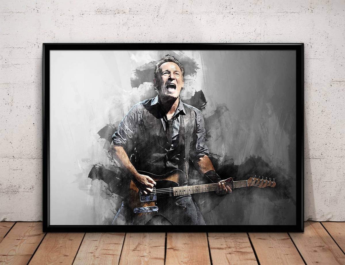 Bruce Springsteen Print Bruce Springsteen Wall Art - Poster | Canvas Wall Art Print