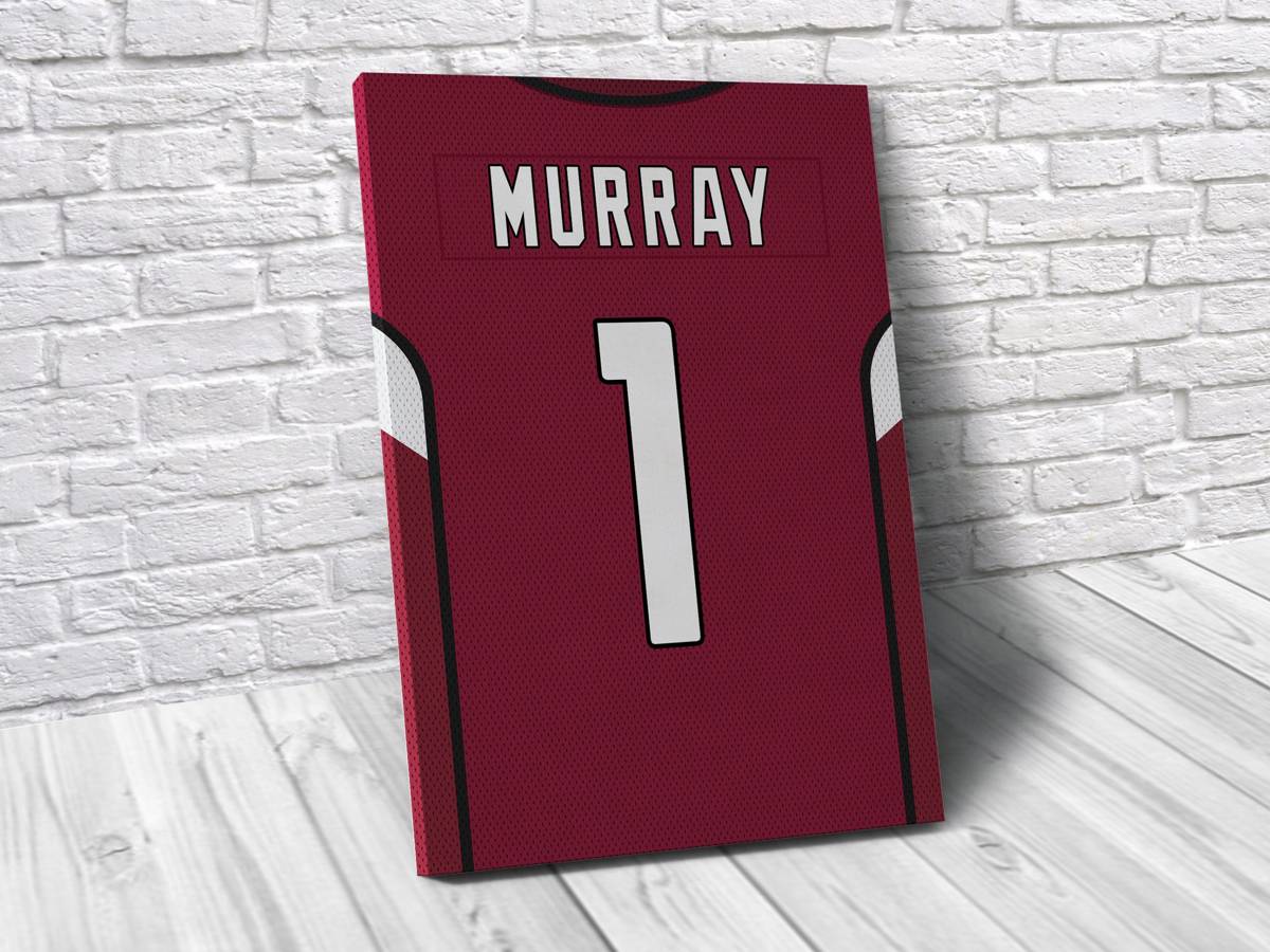 Arizona Cardinals Personalized Jersey Sports Art Print, Basketball Shirt, Sports Decor – Poster | Canvas Wall Art Print