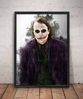 Joker Print Joker Heath Ledger Wall Art - Poster | Canvas Wall Art Print