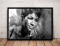 Aretha Franklin Print Aretha Franklin Wall Art - Poster | Canvas Wall Art Print