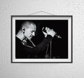 Chester Bennington Wall Art. Vintage Photo. Music Print. - Poster | Canvas Wall Art Print