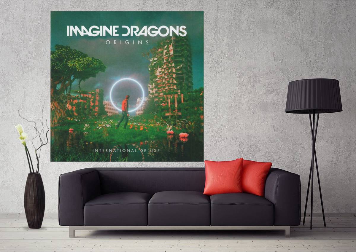 Imagine Dragons Origins 2018 Rock Music Album Art - Poster | Canvas Wall Art Print