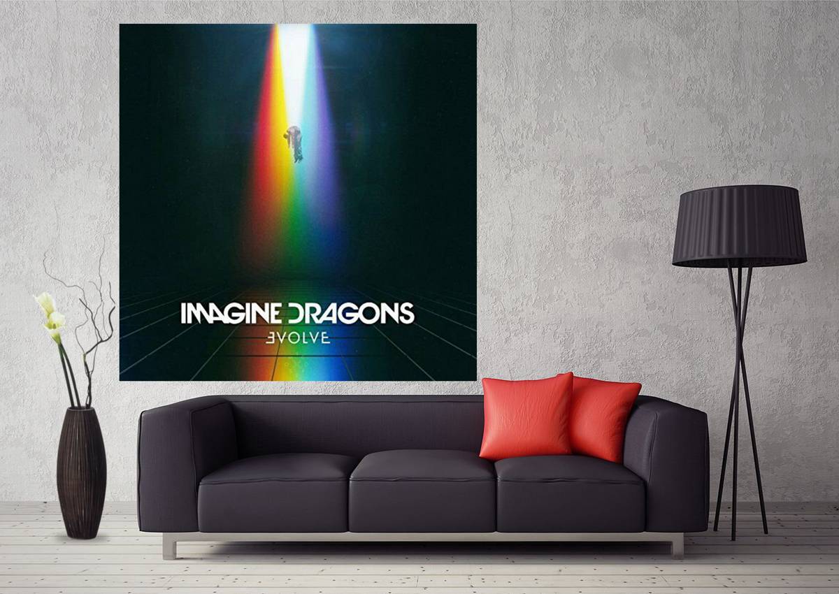 Imagine Dragons Evolve Music Album Cover Art - Poster | Canvas Wall Art Print
