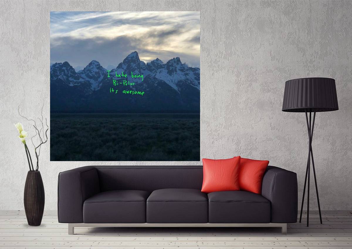 Ye Kanye West Music Album Cover Art - Poster | Canvas Wall Art Print
