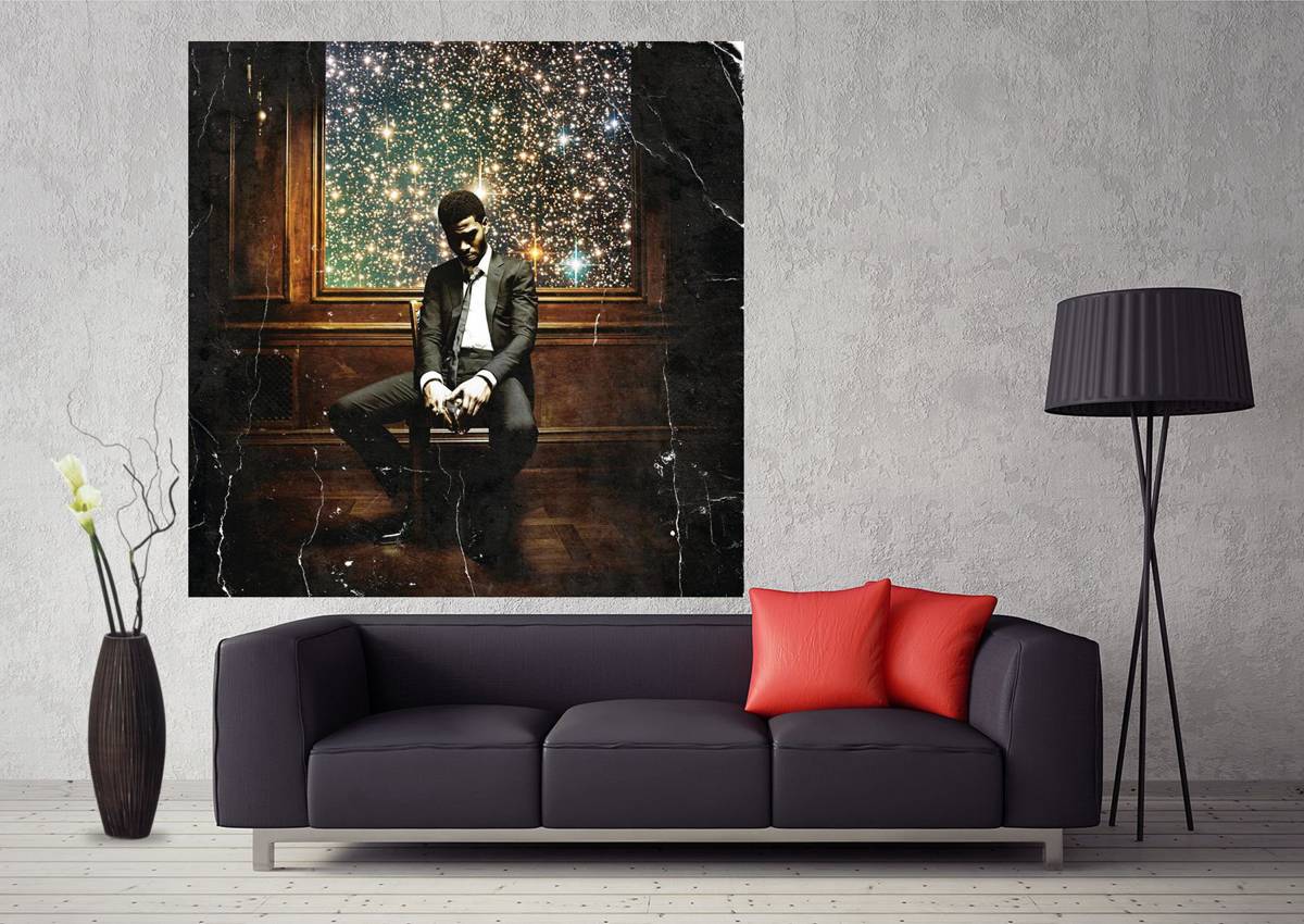 Kid Cudi Man On The Moon Vol 2 Legend Of Mr Rager Album Art - Poster | Canvas Wall Art Print