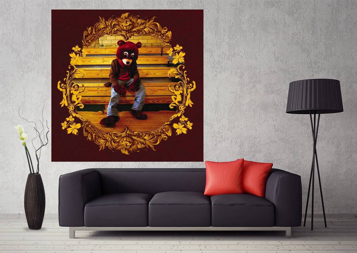 College Dropout Kanye West Music Album Art - Poster | Canvas Wall Art Print