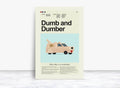 Dumb And Dumber Mid-Century Modern Inspired Print - Poster | Canvas Wall Art Print