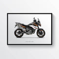 Ktm 990 Smt Motorcycle Print Sports Bike Motorbike - Poster | Canvas Wall Art Print
