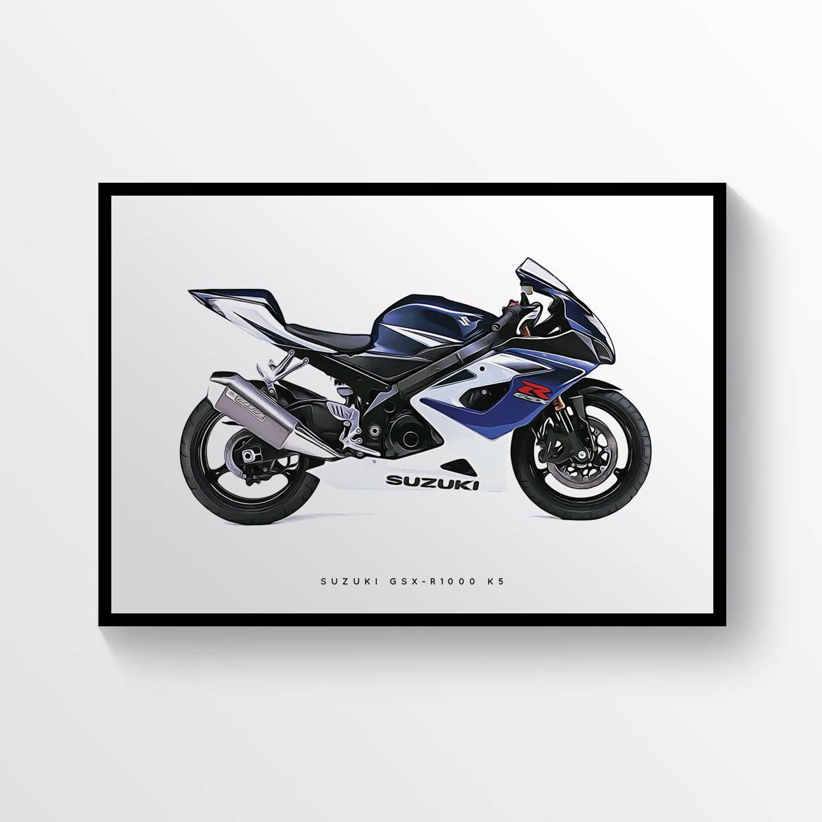Suzuki Gsx-R1000 K5 Sports Bike Motorcycle Motorbike - Poster | Canvas Wall Art Print