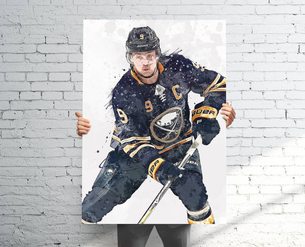Jack Eichel Buffalo Sabres Sports Art Print, Hockey, Sports Decor – Poster | Canvas Wall Art Print