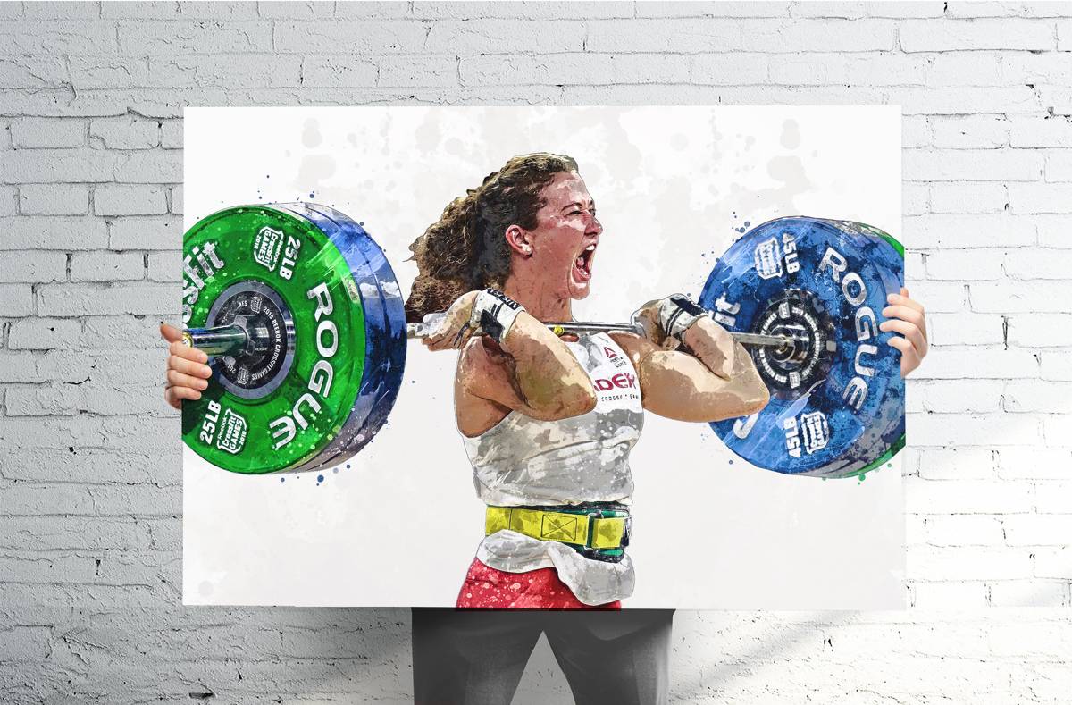 Tia-Clair Toomey Crossfit (Landscape) Sports Art Print, Crossfit, Sports Decor – Poster | Canvas Wall Art Print