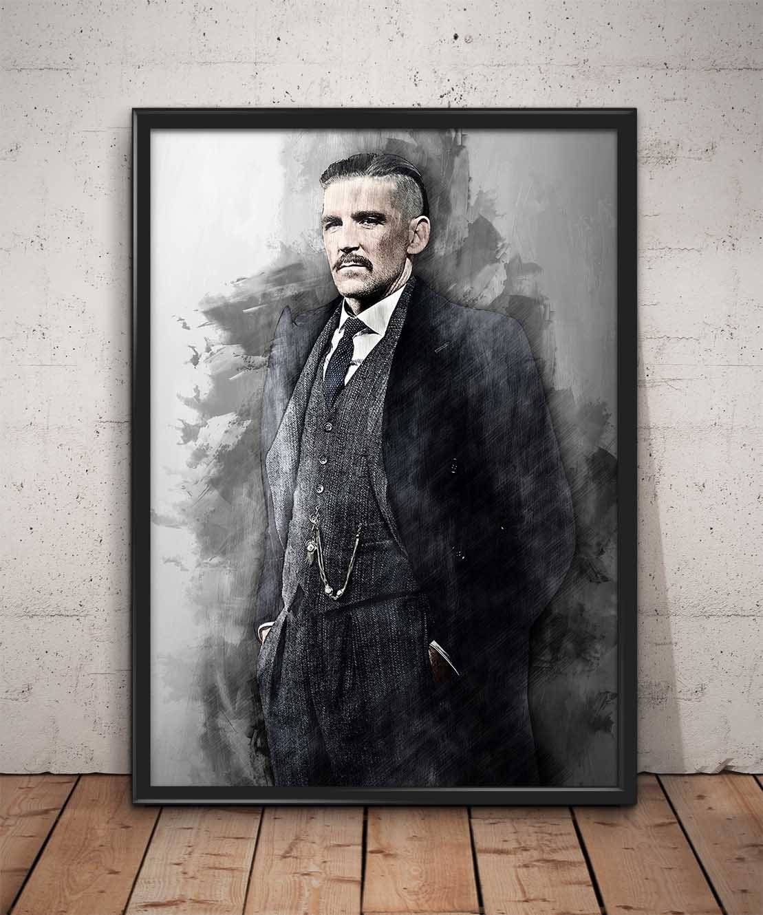 Arthur Shelby Print Arthur Shelby Peaky Blinders Wall Art - Poster | Canvas Wall Art Print