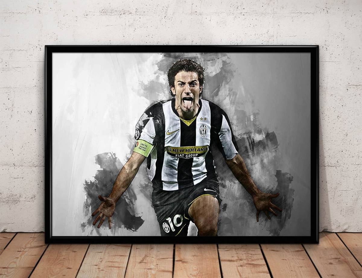 Del Piero Print Del Piero Wall Art - Poster | Canvas Wall Art Print