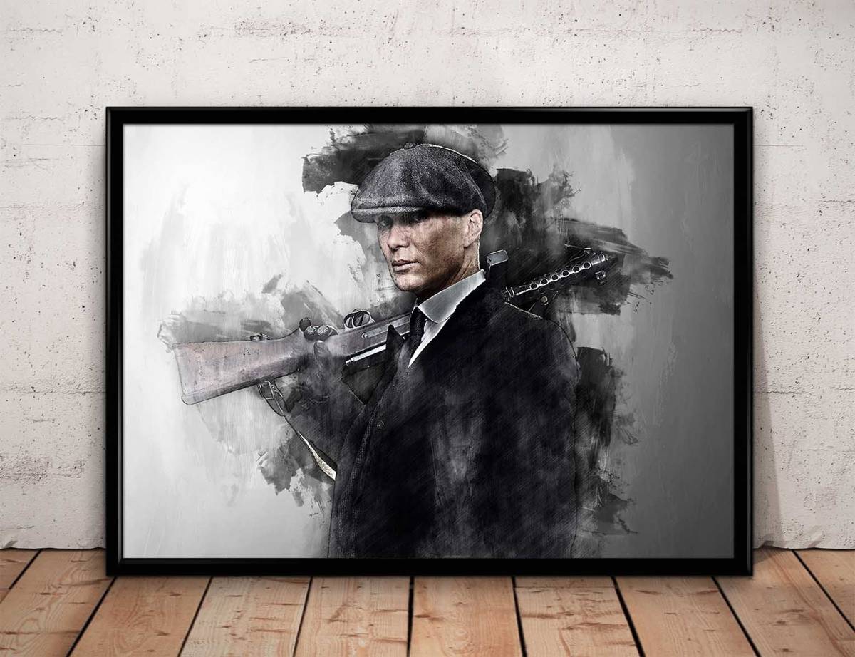 Thomas Shelby Print Thomas Shelby Peaky Blinders Wall Art - Poster | Canvas Wall Art Print