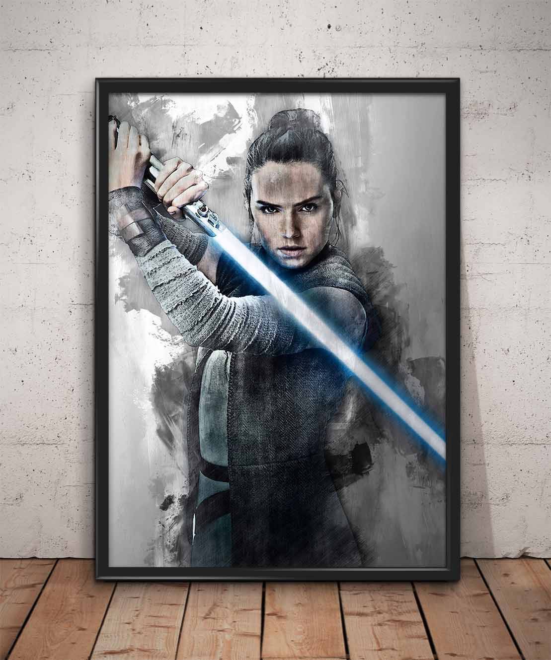 Ray Print Ray Star Wars Wall Art - Poster | Canvas Wall Art Print