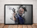 Rick Grimes Print Rick Grimes Walking Dead Wall Art - Poster | Canvas Wall Art Print