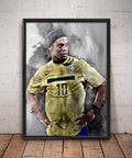 Ronaldinho Print Ronaldinho Wall Art - Poster | Canvas Wall Art Print