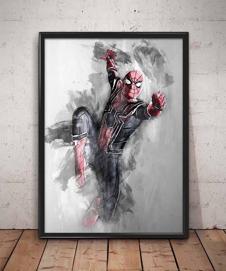 Spider-Man Print Spider-Man Wall Art - Poster | Canvas Wall Art Print