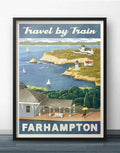 Farhampton Retro Vintage Travel Poster Inspired By How I Met Your Mother – Poster | Canvas Wall Art Print