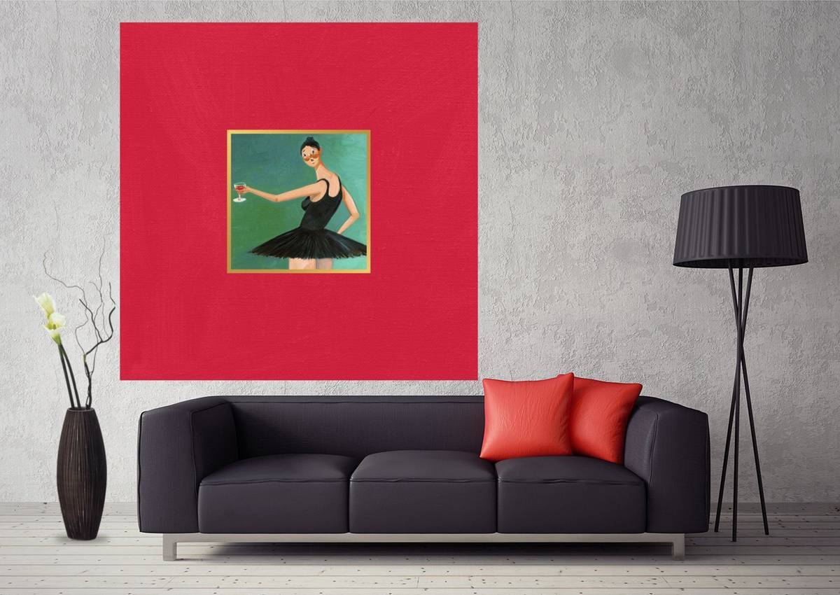 My Beautiful Dark Twisted Fantasy Album Cover Art - Poster | Canvas Wall Art Print