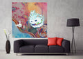 Kanye West &amp;Amp; Kid Cudi Kids See Ghosts Album Cover Music Art - Poster | Canvas Wall Art Print