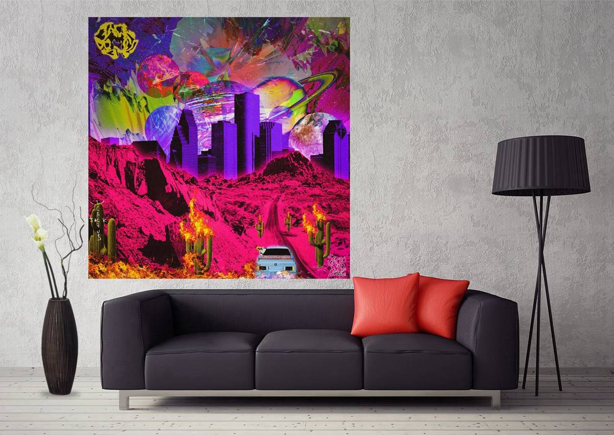 Travis Scott Jackboys Blonde Album Cover Music Art - Poster | Canvas Wall Art Print