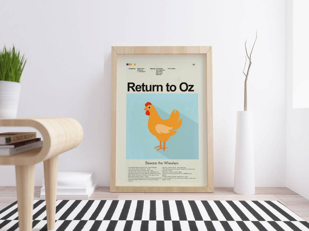 Return To Oz Mid-Century Modern Inspired Print - Poster | Canvas Wall Art Print