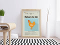 Return To Oz Mid-Century Modern Inspired Print - Poster | Canvas Wall Art Print