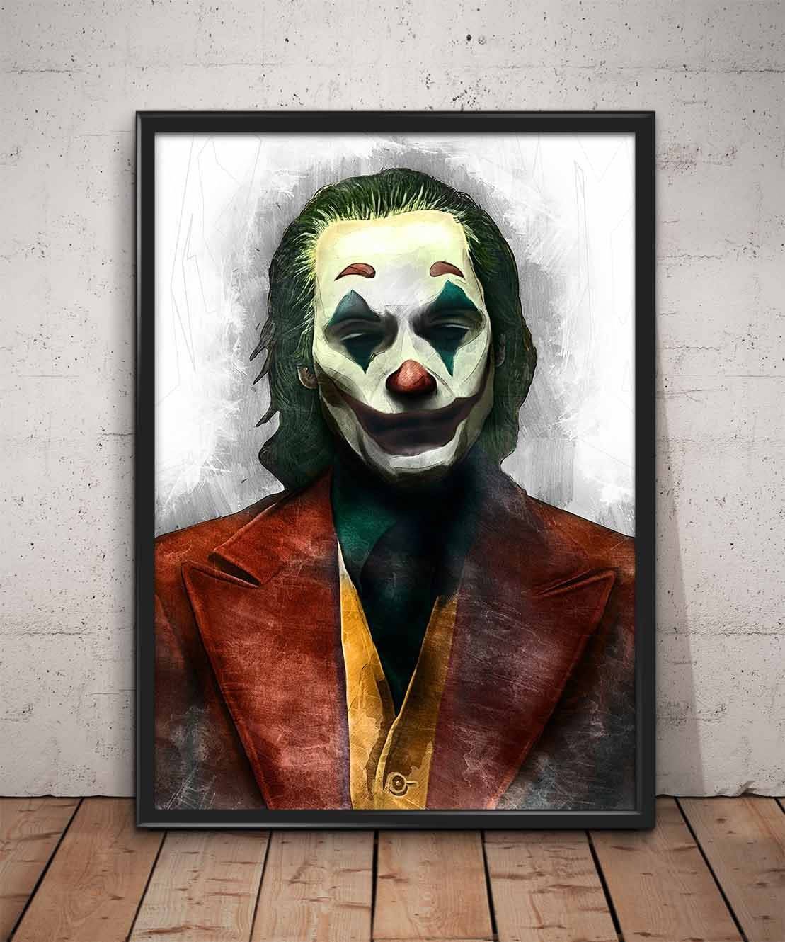 Joker Print Joker Joaquin Phoenix Wall Art - Poster | Canvas Wall Art Print