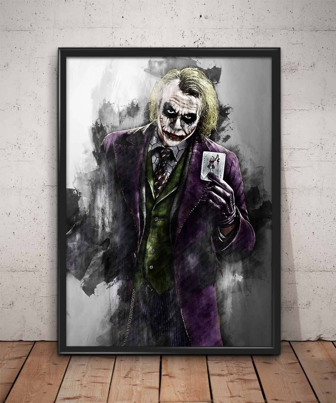 Joker Print Joker Wall Art - Poster | Canvas Wall Art Print