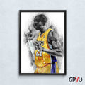 Kobe Bryant Print Kobe Bryant Los Angeles Lakers Wall Art - Poster | Canvas Wall Art Print
