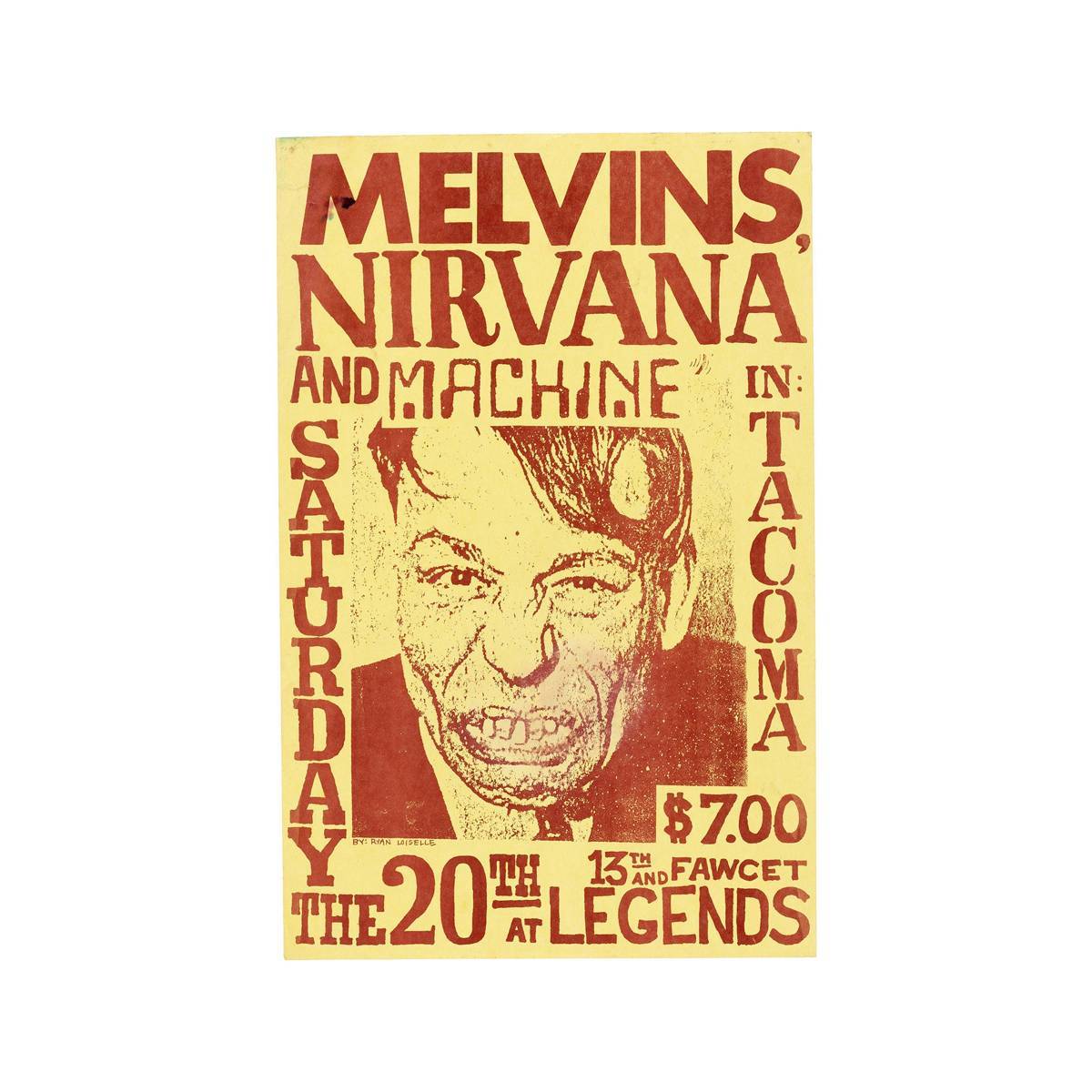 Melvins, Nirvana And Machine 1991 Concert - Poster | Canvas Wall Art Print