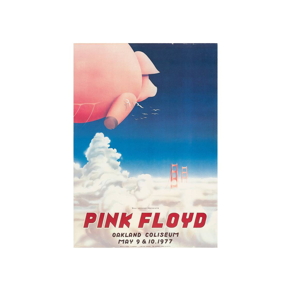 Pink Floyd 1977 Concert - Poster | Canvas Wall Art Print