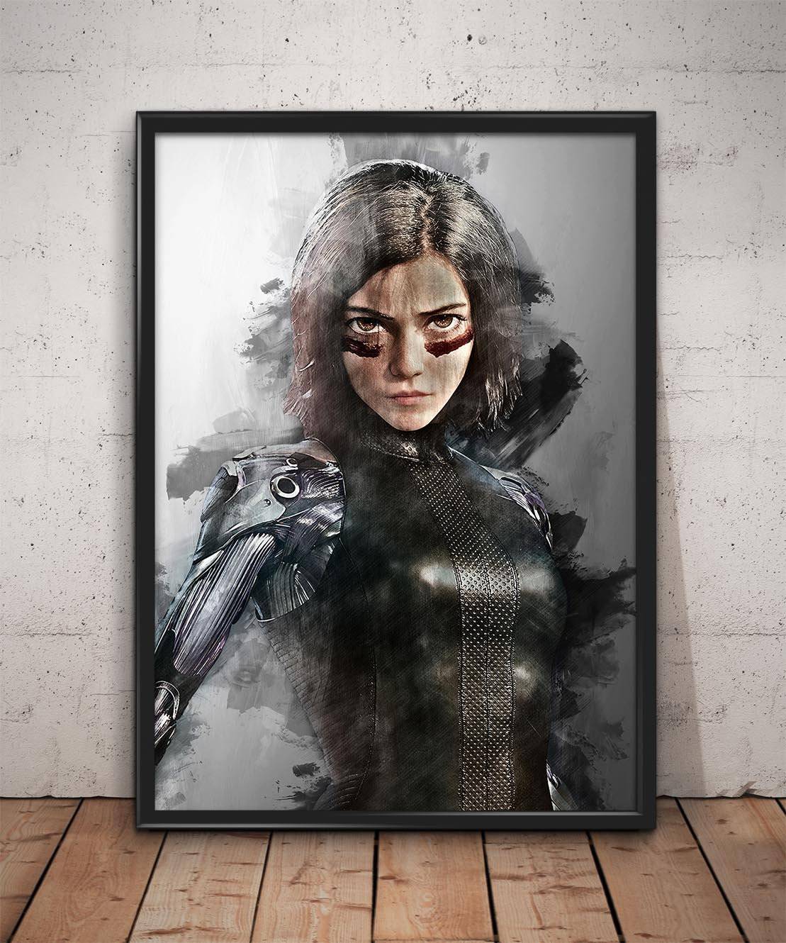 Alita Battle Angel Print Alita Battle Angel Wall Art - Poster | Canvas Wall Art Print
