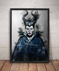 Maleficent Print Maleficent Angelina Jolie Wall Art - Poster | Canvas Wall Art Print