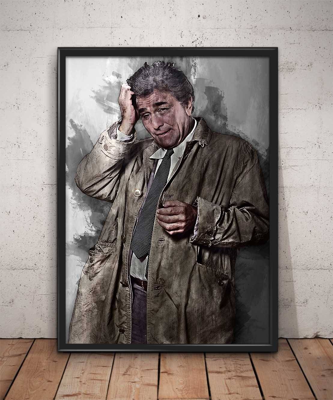 Columbo Print Columbo Wall Art - Poster | Canvas Wall Art Print