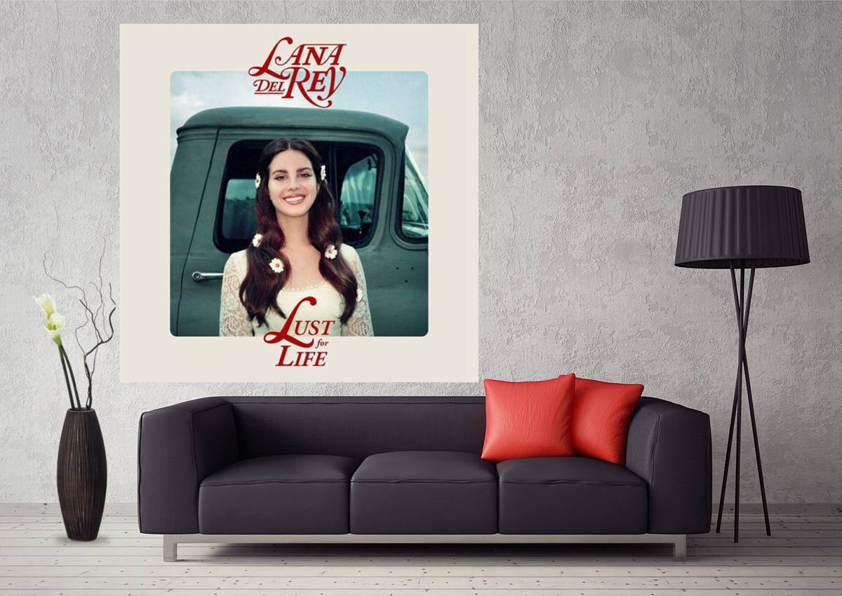 Lana Del Rey Lust For Life 2017 Music Album Cover Art - Poster | Canvas Wall Art Print