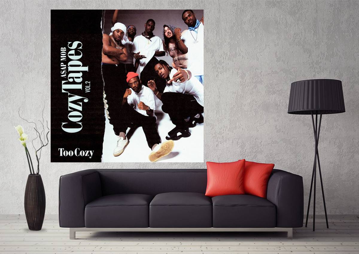 Asap Mob Cozy Tapes Vol 2 Cover Album Art - Poster | Canvas Wall Art Print