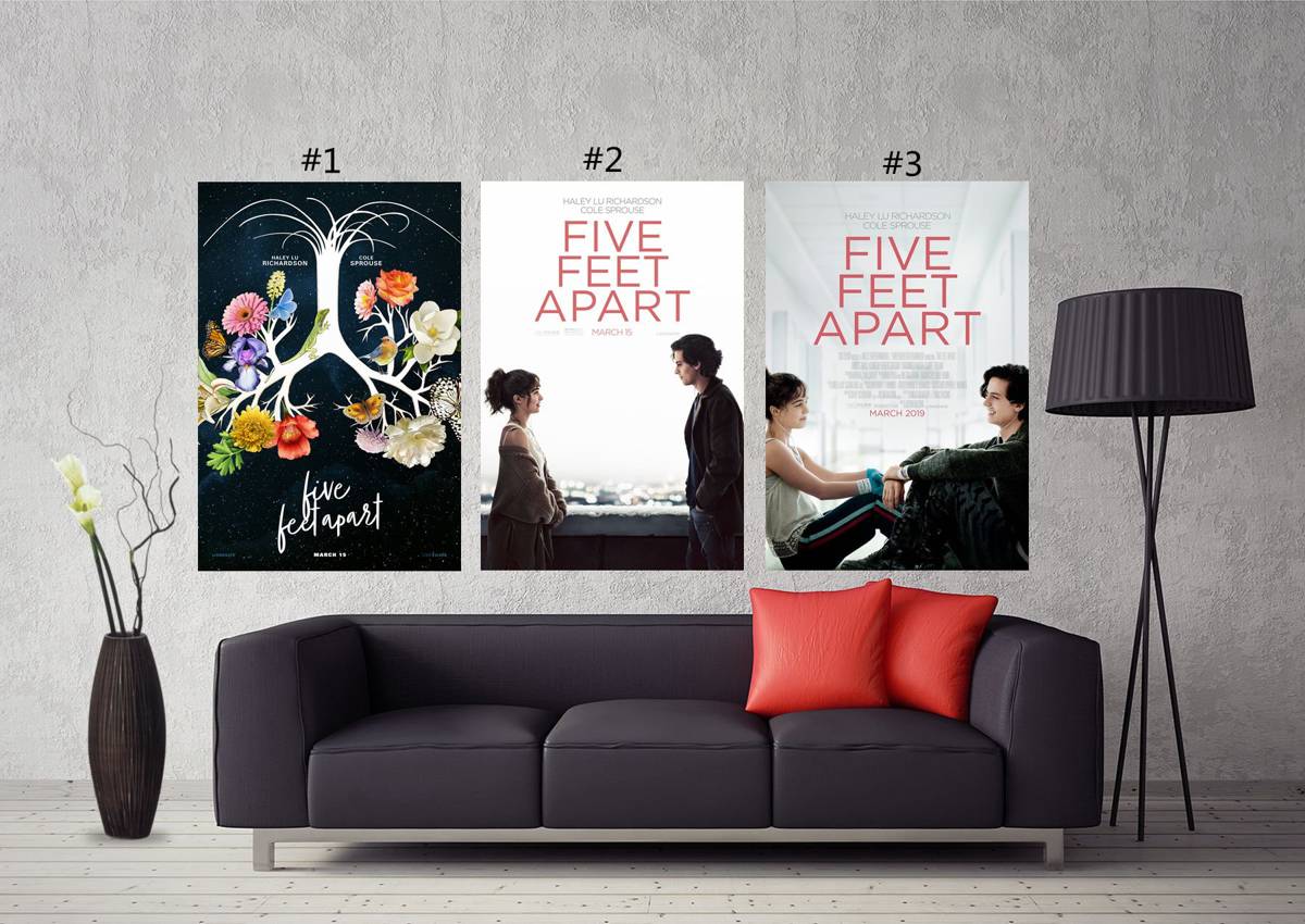 Five Feet Apart Movie Art - Poster | Canvas Wall Art Print