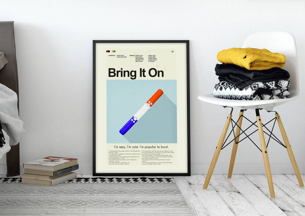 Bring It On Mid-Century Modern Inspired Print - Poster | Canvas Wall Art Print