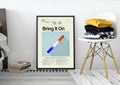 Bring It On Mid-Century Modern Inspired Print - Poster | Canvas Wall Art Print